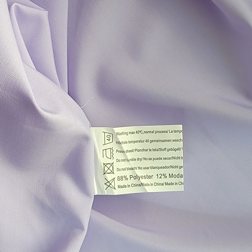 COOFANDY Button Down Shirt Mens Medium Purple Short Sleeve Solid Casual Top NWT - Picture 6 of 7